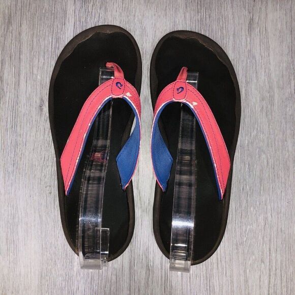 OluKai Punua Kia'i Beach Sandals Women's Size 8 Flip Flop Thongs Pink *FLAWS - Picture 6 of 15
